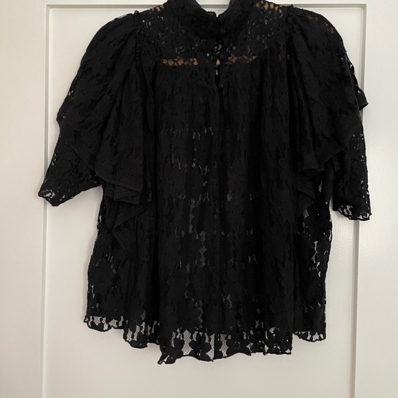 Isabel Marant étoile black lace top perfect French design size 38 (US size 6-8) - Picture 9 of 12